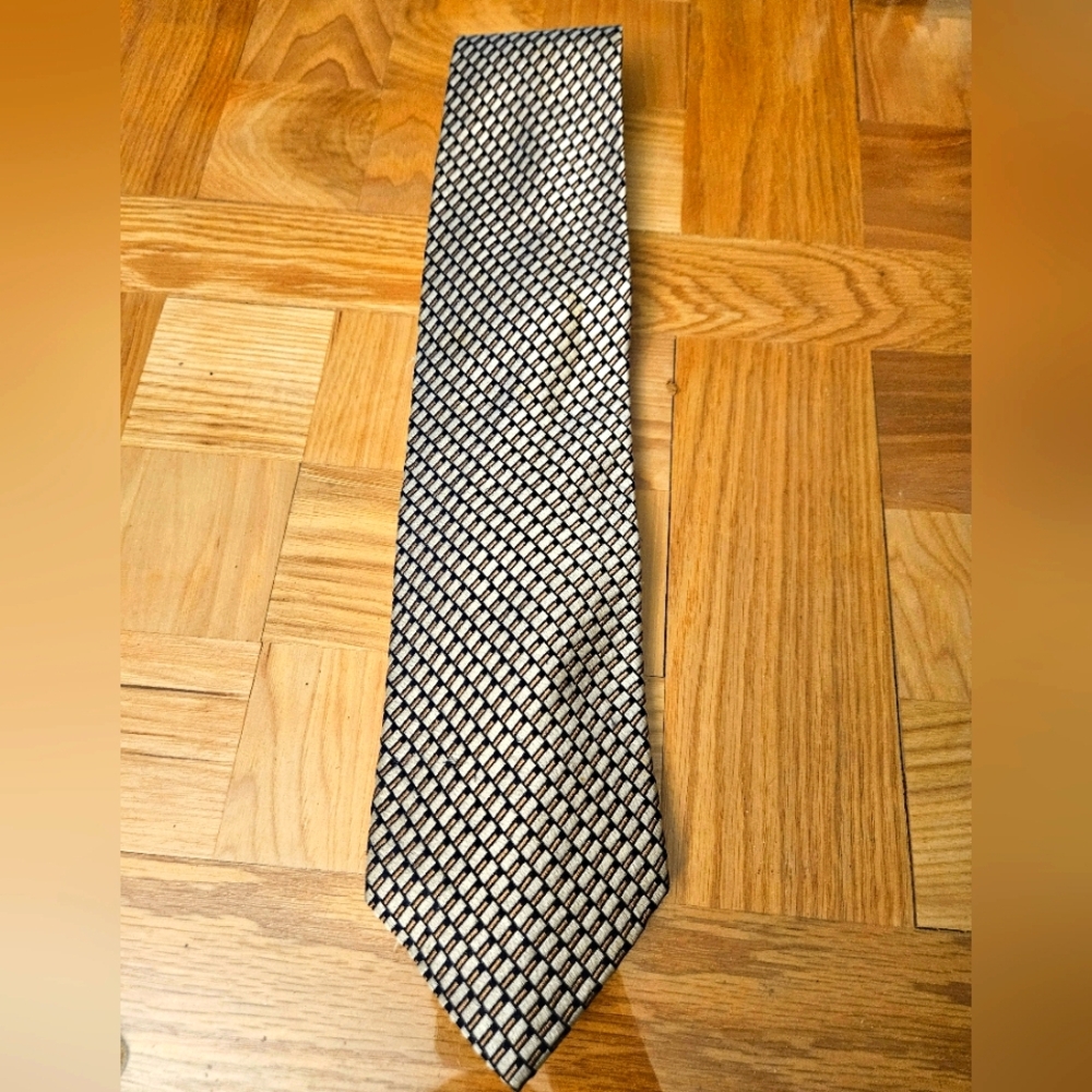 Bardelli Roma Black and Silver Silk Tie